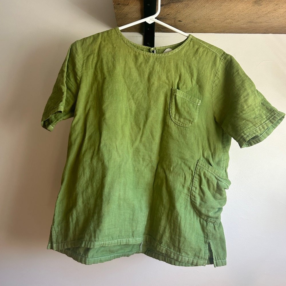 Overdyed Wrk-Shp Cotton Gauze Top